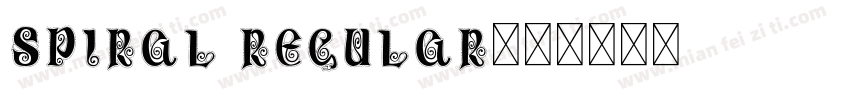 SPIRAL Regular字体转换